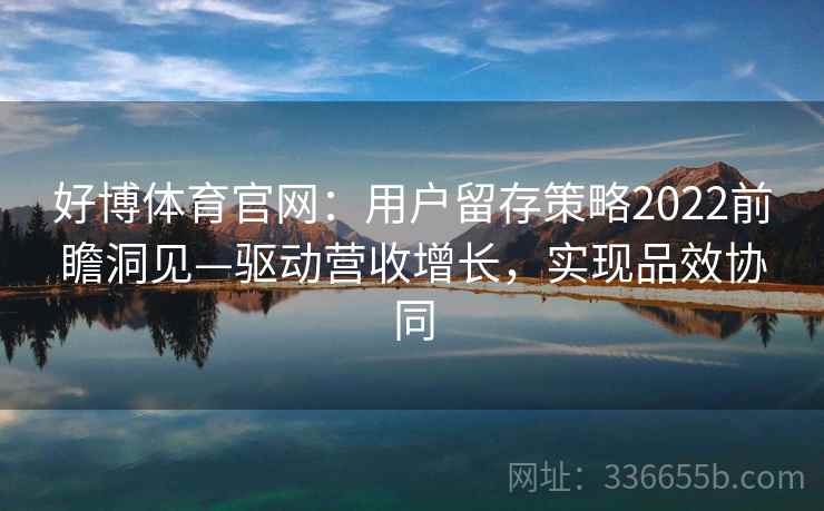 好博体育官网：用户留存策略2022前瞻洞见—驱动营收增长，实现品效协同