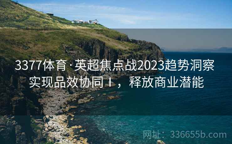 3377体育·英超焦点战2023趋势洞察 实现品效协同Ⅰ，释放商业潜能
