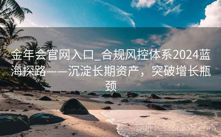 金年会官网入口_合规风控体系2024蓝海探路——沉淀长期资产，突破增长瓶颈