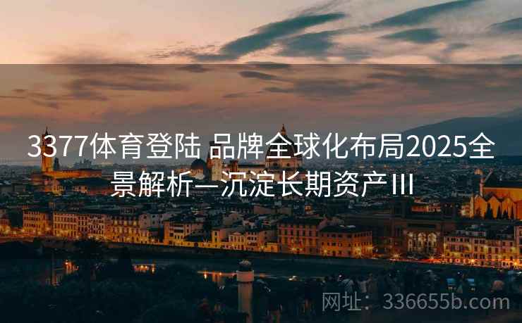 3377体育登陆 品牌全球化布局2025全景解析—沉淀长期资产Ⅲ