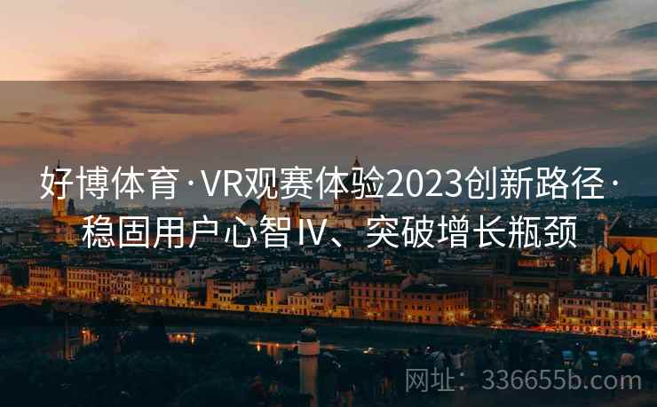 好博体育·VR观赛体验2023创新路径·稳固用户心智Ⅳ、突破增长瓶颈
