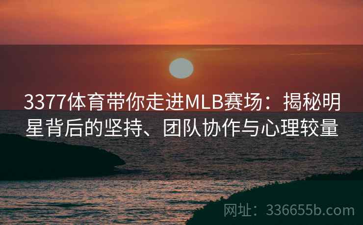3377体育带你走进MLB赛场：揭秘明星背后的坚持、团队协作与心理较量