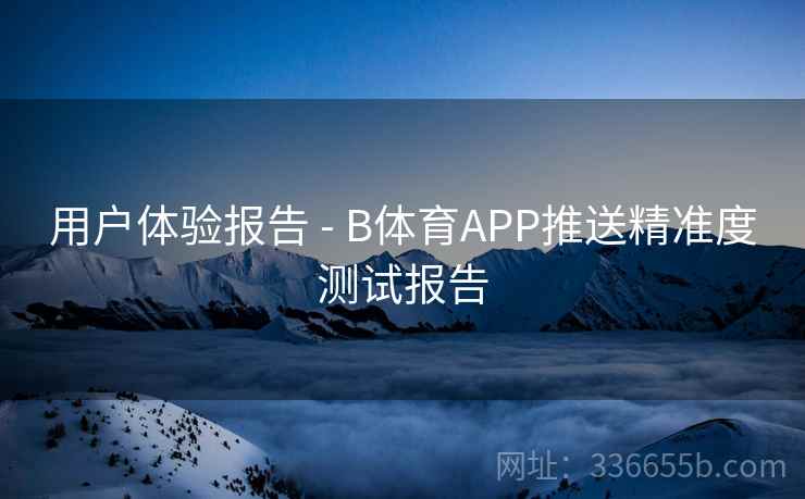 用户体验报告 - B体育APP推送精准度测试报告